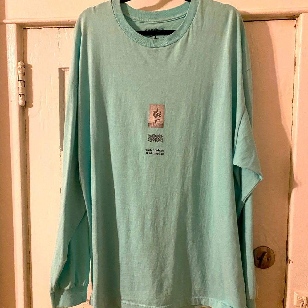 Akomplice x Synchrodogs Long Sleeve T with front and back graphic